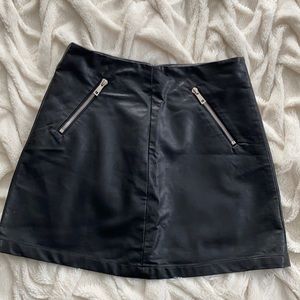 “Leather” skirt